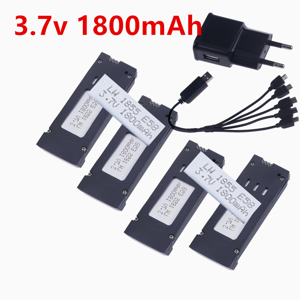 Eachine Drone E58 - Für E58 JY019 Universal Modellflugzeug-Batterien 3.7V1800mAh
