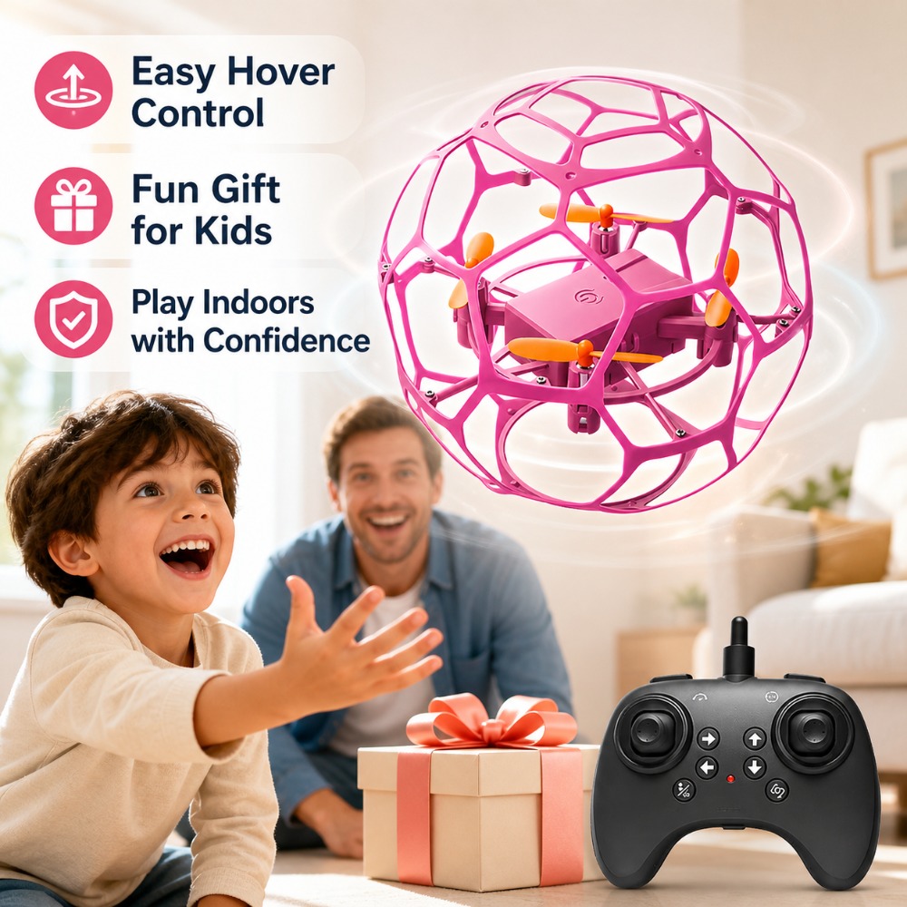 Fußballförmiger RC-Drohnen-Qua – Drone Led Light Bewertung und Preis