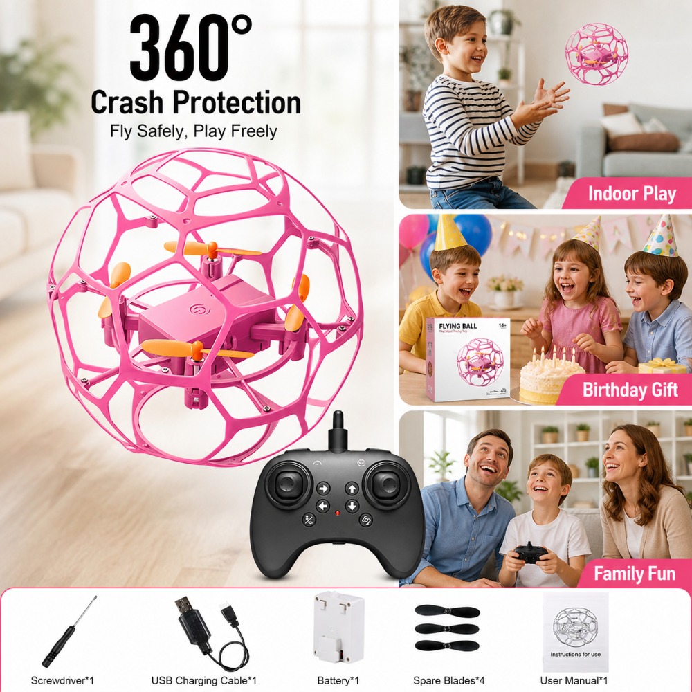 Fußballförmiger RC-Drohnen-Qua – Drone Led Light Bewertung und Preis